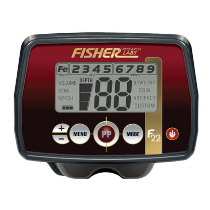 Fisher F22 - Weatherproof All-Purpose Metal Detector